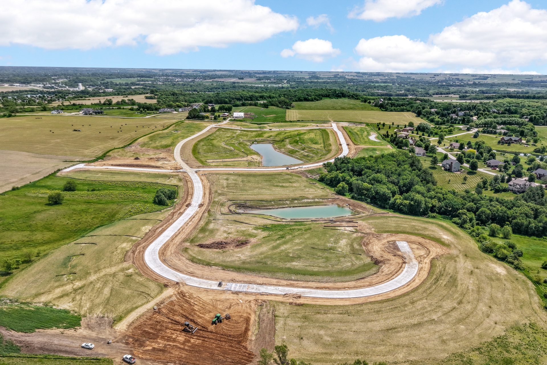 Aerial of the development